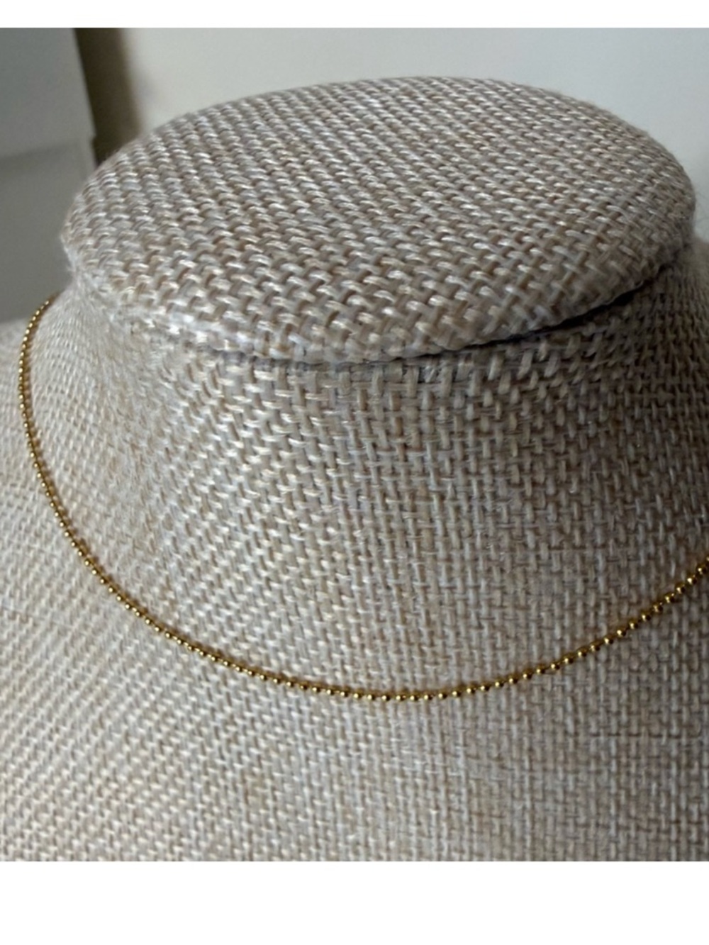 Atolea Gold Beaded Choker Necklace -